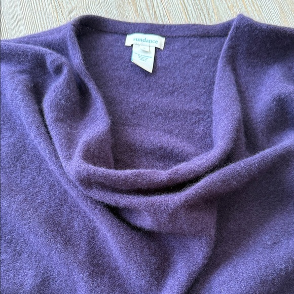 Sundance Cashmere Purple Sweater L - Picture 2 of 12